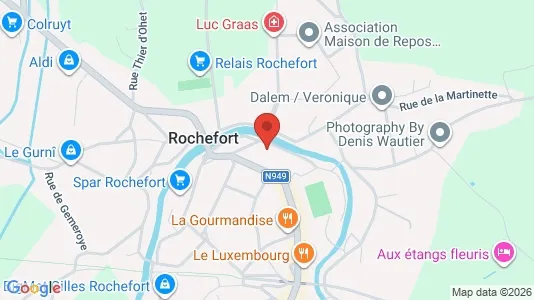 Apartments for rent i Rochefort - kort over placeringen