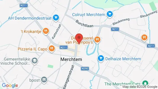 Apartments for rent i Merchtem - kort over placeringen