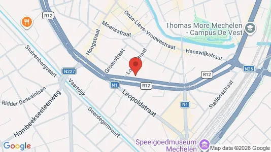 Apartments for rent i Mechelen - kort over placeringen
