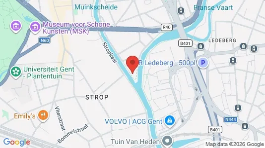 Apartments for rent i Stad Gent - kort over placeringen