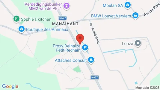 Apartments for rent i Verviers - kort over placeringen