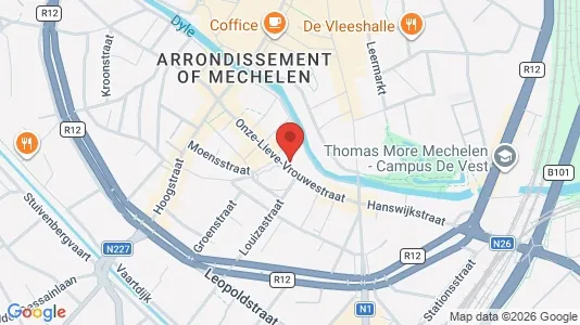Apartments for rent i Mechelen - kort over placeringen