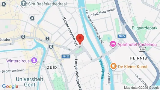 Apartments for rent i Stad Gent - kort over placeringen