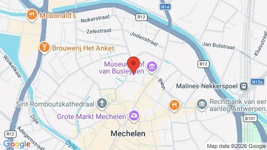 Apartments for rent i Mechelen - kort over placeringen