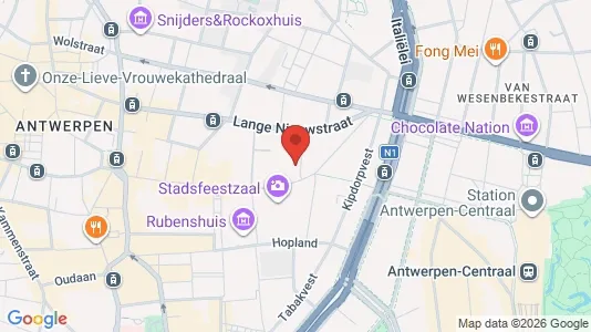 Apartments for rent i Stad Antwerp - kort over placeringen
