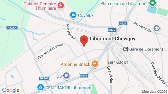 Apartments for rent i Libramont-Chevigny - kort over placeringen