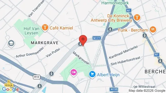 Apartments for rent i Stad Antwerp - kort over placeringen