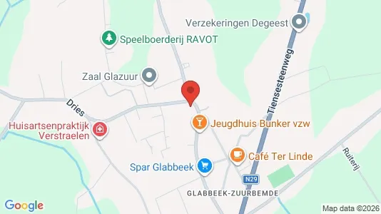 Apartments for rent i Glabbeek - kort over placeringen