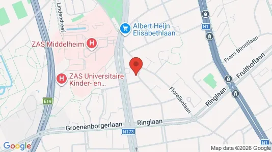 Apartments for rent i Antwerp Berchem - kort over placeringen