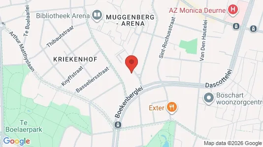 Apartments for rent i Antwerp Deurne - kort over placeringen