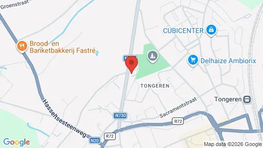 Apartments for rent i Tongeren - kort over placeringen