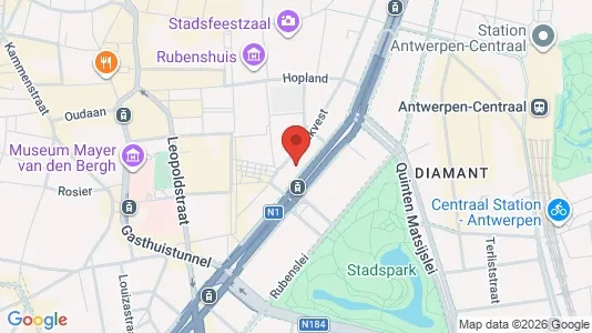 Apartments for rent i Stad Antwerp - kort over placeringen