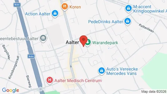 Apartments for rent i Aalter - kort over placeringen