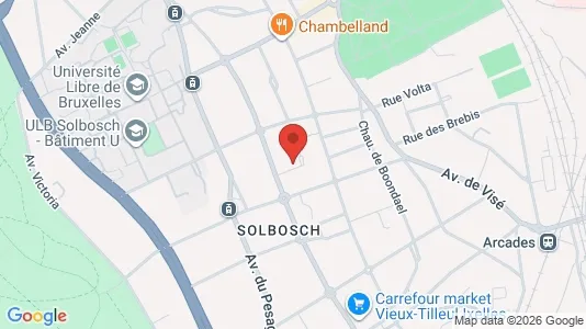 Apartments for rent i Brussels Elsene - kort over placeringen