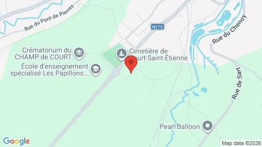 Apartments for rent i Court-Saint-Étienne - kort over placeringen