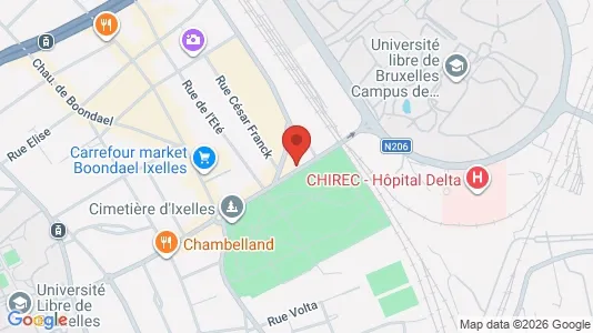 Apartments for rent i Brussels Elsene - kort over placeringen