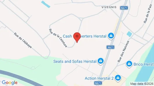 Apartments for rent i Herstal - kort over placeringen