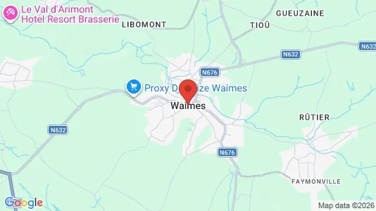 Apartments for rent i Weismes - kort over placeringen
