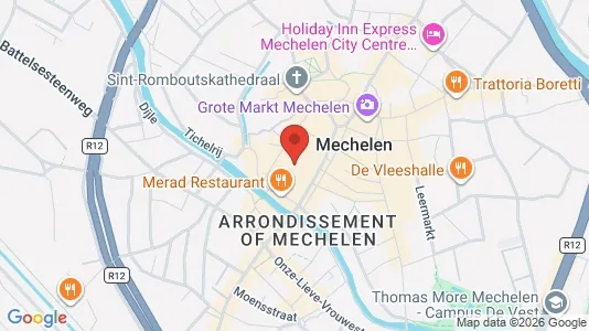Apartments for rent i Mechelen - kort over placeringen