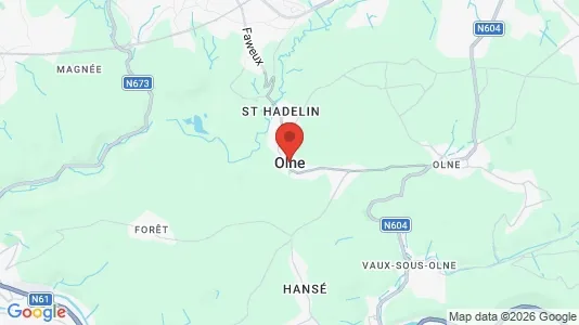 Houses for rent i Olne - kort over placeringen