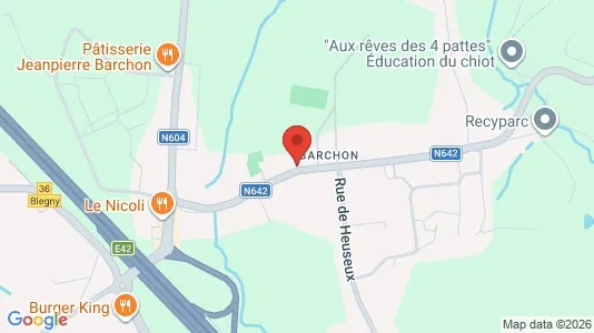 Apartments for rent i Blégny - kort over placeringen