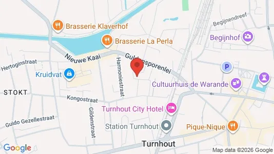 Apartments for rent i Turnhout - kort over placeringen