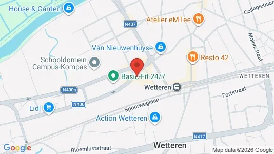 Apartments for rent i Wetteren - kort over placeringen