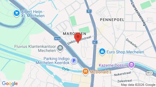 Apartments for rent i Mechelen - kort over placeringen