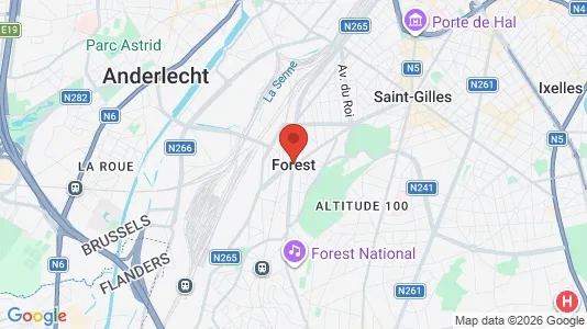Apartments for rent i Brussels Vorst - kort over placeringen