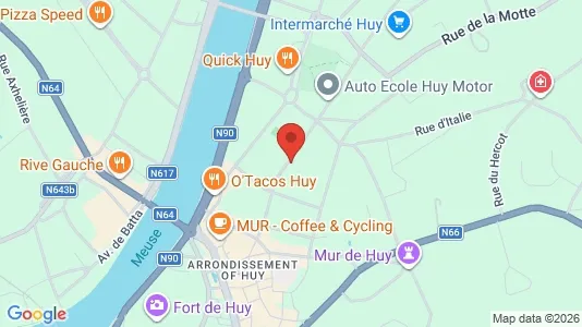 Apartments for rent i Hoei - kort over placeringen