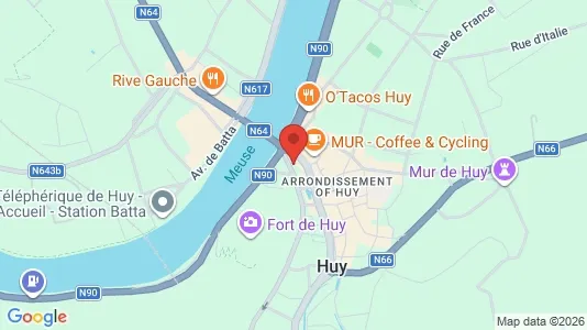 Apartments for rent i Hoei - kort over placeringen