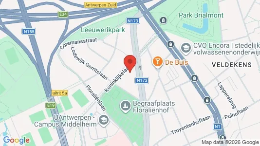 Apartments for rent i Antwerp Berchem - kort over placeringen