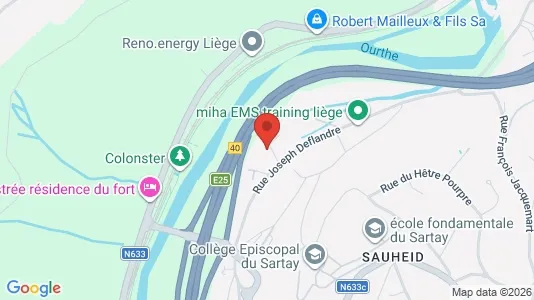 Apartments for rent i Chaudfontaine - kort over placeringen