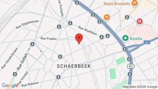 Apartments for rent i Brussels Schaarbeek - kort over placeringen