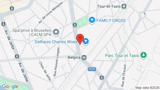 Apartments for rent i Brussels Jette - kort over placeringen