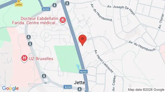 Apartments for rent i Brussels Jette - kort over placeringen