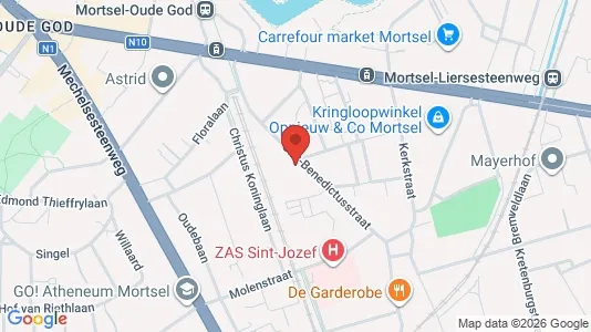 Apartments for rent i Mortsel - kort over placeringen