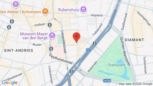 Apartments for rent i Stad Antwerp - kort over placeringen