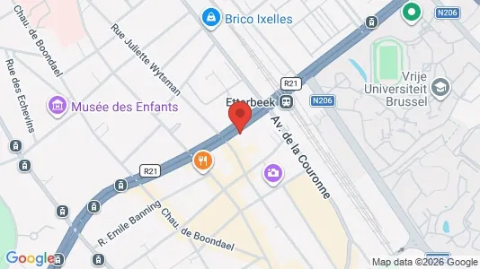 Apartments for rent i Brussels Elsene - kort over placeringen