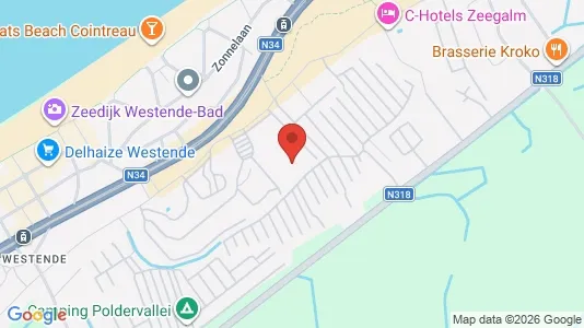 Apartments for rent i Middelkerke - kort over placeringen