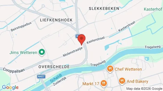 Apartments for rent i Wetteren - kort over placeringen