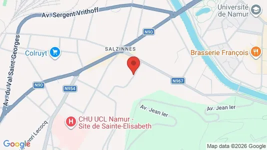 Apartments for rent i Namen - kort over placeringen