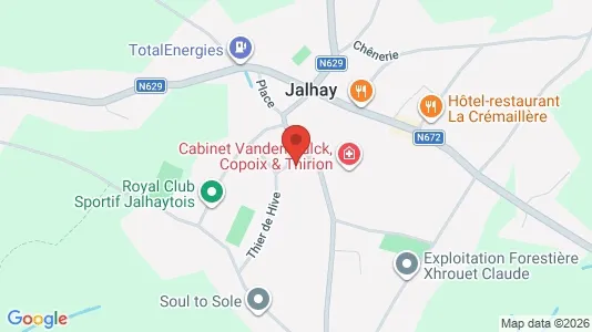 Apartments for rent i Jalhay - kort over placeringen
