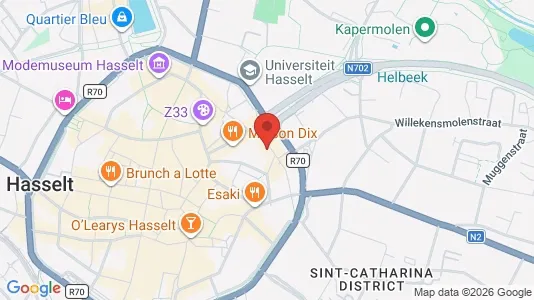 Apartments for rent i Hasselt - kort over placeringen