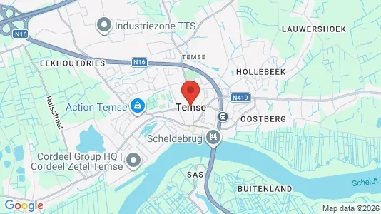 Apartments for rent i Temse - kort over placeringen