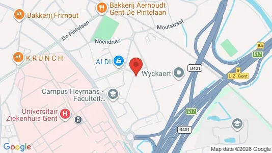 Apartments for rent i Stad Gent - kort over placeringen