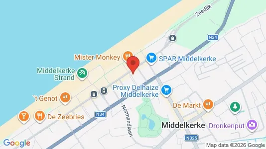 Apartments for rent i Middelkerke - kort over placeringen