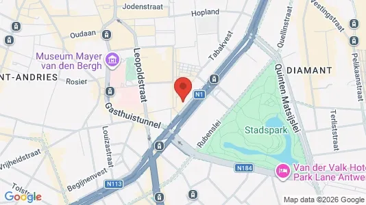 Apartments for rent i Stad Antwerp - kort over placeringen