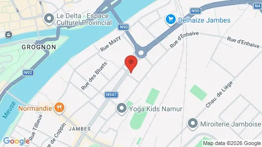 Apartments for rent i Namen - kort over placeringen