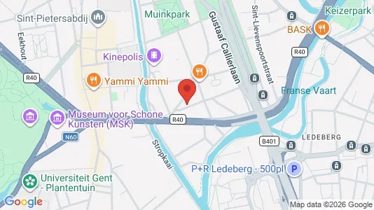 Apartments for rent i Stad Gent - kort over placeringen